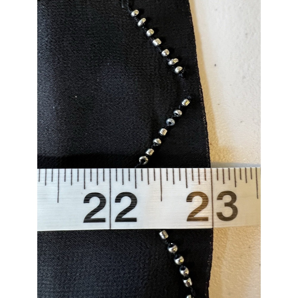 Chicos Black Beaded‎ Honeycomb Zip Front Bomber Jacket Size 0 XS/S Geometric - Picture 6 of 8